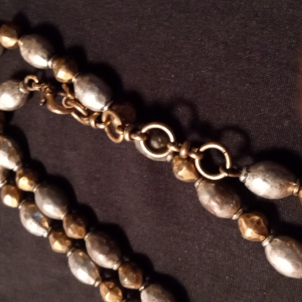GOLD & BRASS NECKLACE